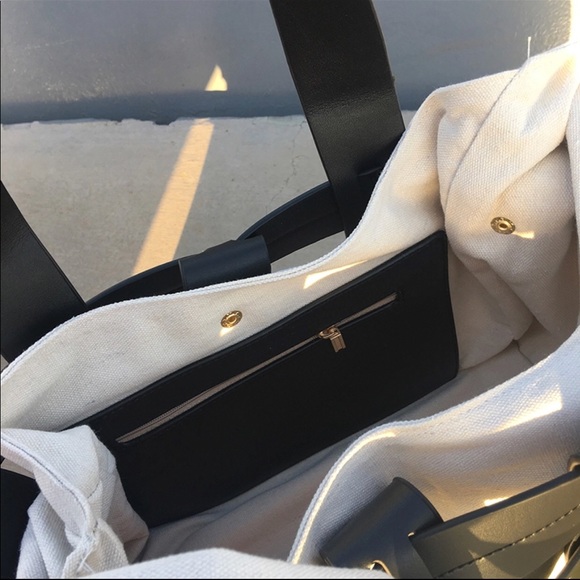 🔥🔥BASKEt TOTE PU LEATHER 👛 - Picture 5 of 6